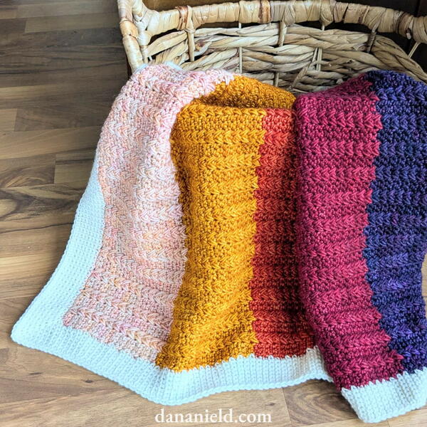 Sunset Fields Crochet Baby Blanket Sunset Fields Crochet Baby Blanket