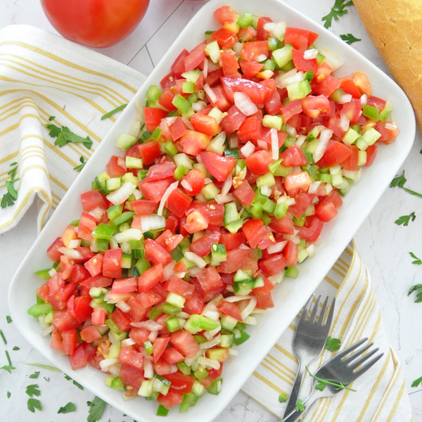 Andalusian Chopped Tomato Salad Possibly The Best 10 Minute Salad Andalusian Chopped Tomato Salad | Possibly The Best 10 Minute Salad