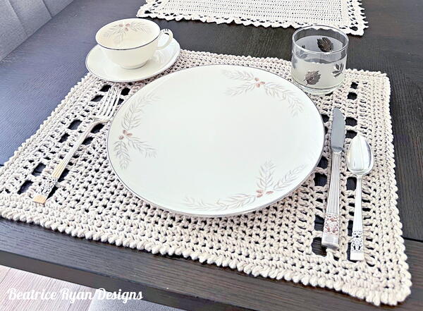 Simple Crochet Placemat Simple Crochet Placemat