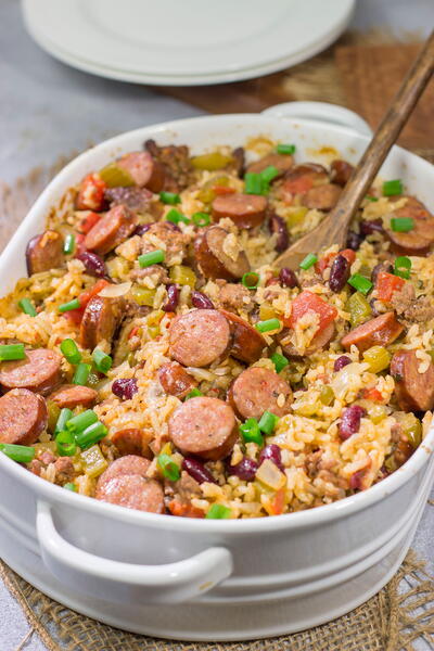Red Beans And Rice Casserole Red Beans And Rice Casserole