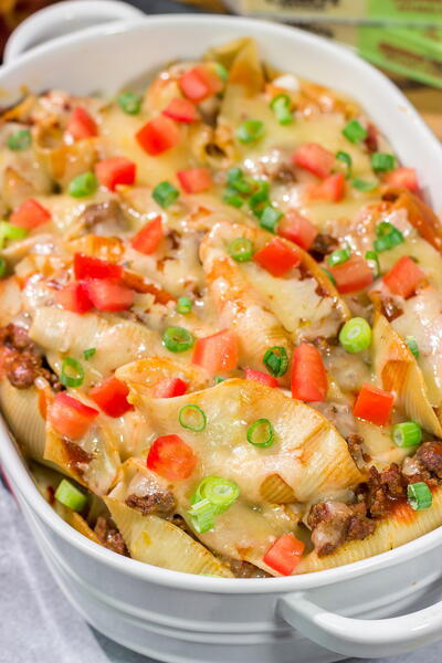 Cheesy Taco Stuffed Shells Cheesy Taco Stuffed Shells