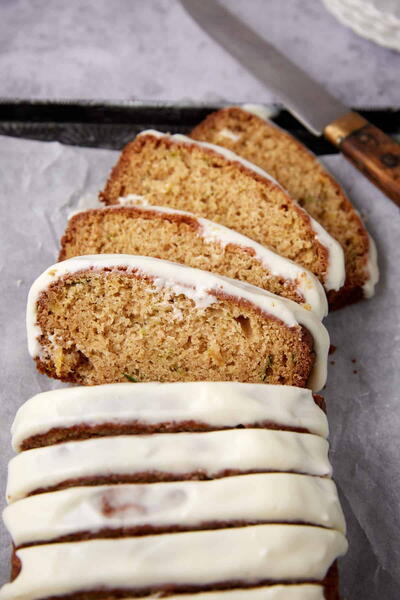 Pineapple Zucchini Bread With Cream Cheese Frosting Pineapple Zucchini Bread With Cream Cheese Frosting