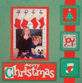Merry Christmas Scrapbook Page