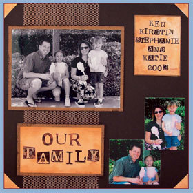 Our Family 03 Scrapbook Page
