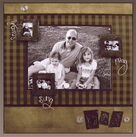 What Makes a Great Dad Scrapbook Page