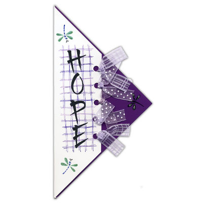 Hope Vertical Inspiration Stamped Card