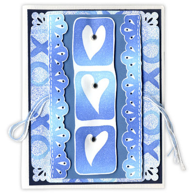 Blue Valentine Heart Card