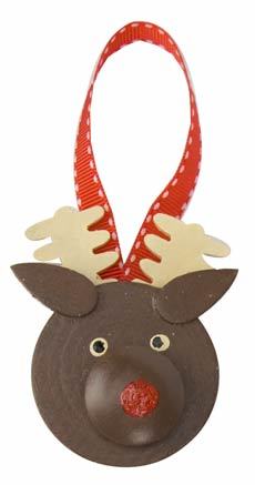 Wooden Reindeer Ornament