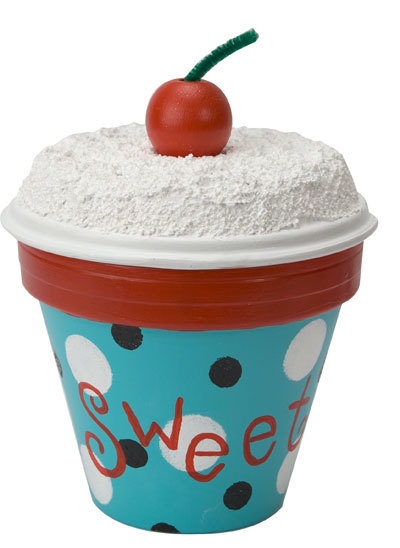 "Sweet" Cupcake Pot