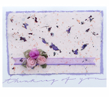 Delphinium Petals: 'Thinking of You' Card