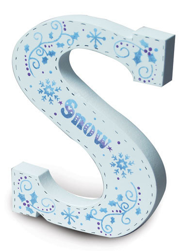 Snow Letter | FaveCrafts.com