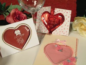 Etched Ornament Cards of Love