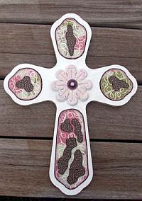 Beaded Wooden Cross