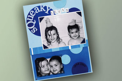 Squeaky Clean Scrapbook Layout