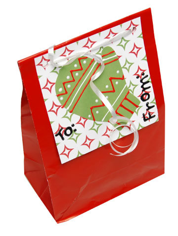 Mitten Gift Bag and Tag