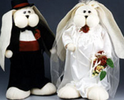 Bunny Bride and Groom