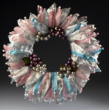 Holiday Pastel Ribbon Wreath