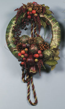 Autumn Pearberry Wreath