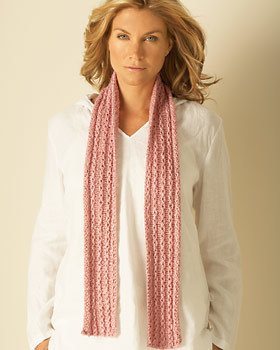 Chain Stitch Scarf Knitting Pattern