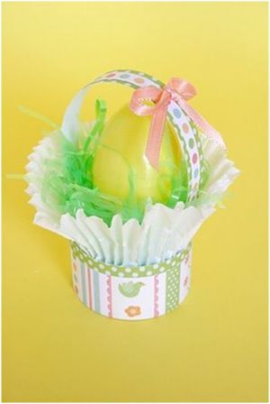 Mini Cupcake Easter Baskets