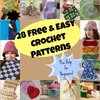 28 Free Easy Crochet Patterns and Help for Beginners + 9 Bonus Patterns 