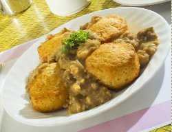 Vintage Biscuits & Sausage Gravy