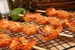 Aussie Shrimp on the Barbie with Orange Ginger