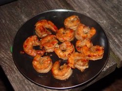 Grilled Shrimp with Red Chile Pesto