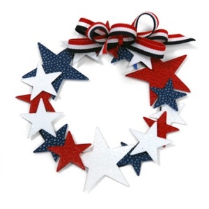 4th of July Star Wreath