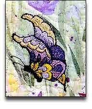 Crayon Stained Quilt Art