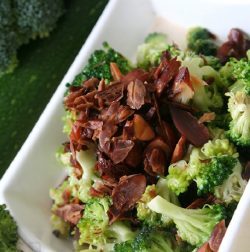 Quick Broccoli with Basil Mushrooms
