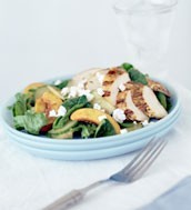 Gingery Grilled Chicken and Peaches