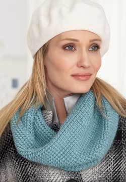 Blue Slouchy Cowl