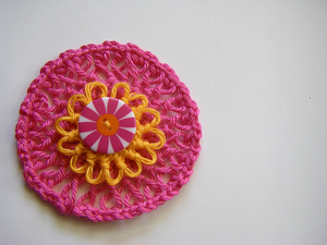 Crochet Hairpin Rosette