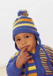Fun Stripes Sweater and Hat