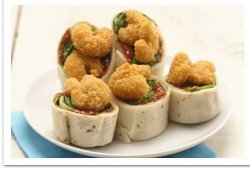 Mini Shrimp Cocktail Roll Ups