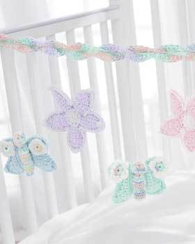Butterfly and Flower Baby Mobile
