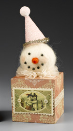 Smiling Snowman in a Box