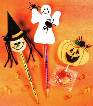 Halloween Pencil or Sucker Tops