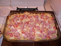 Grandma Leen's Mac and Ham Casserole