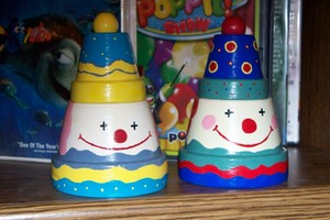 Clown Clay Pots