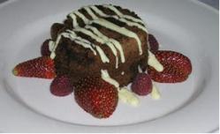 Kennebunkport Inn's The Falling Chocolate Cake