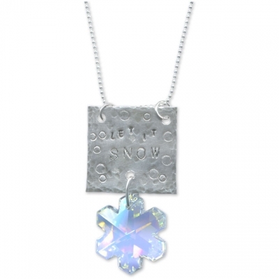 Snowflake Stamp Necklace