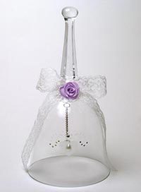 Glass Wedding Bell