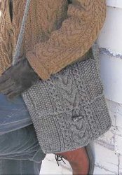 Shetland Cable Knit Bag