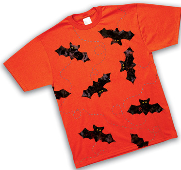 Orange Bat T Shirt