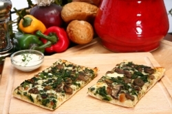 Applebee's Vegetable Pizza with Spinach Artichoke Sauce