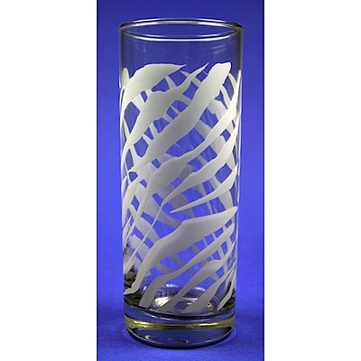 Zebra Print Etch Glass