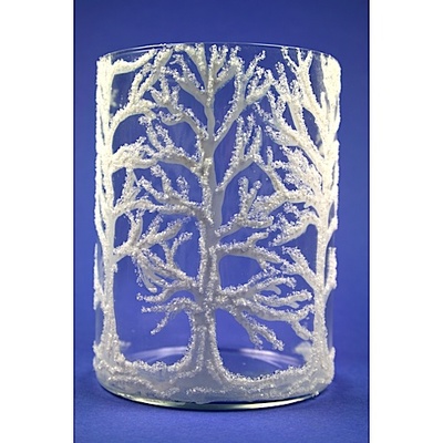 Glittery Tree Vase