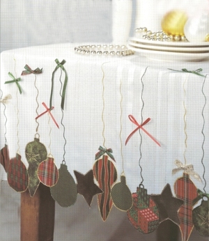 Christmas Ornaments Tablecloth